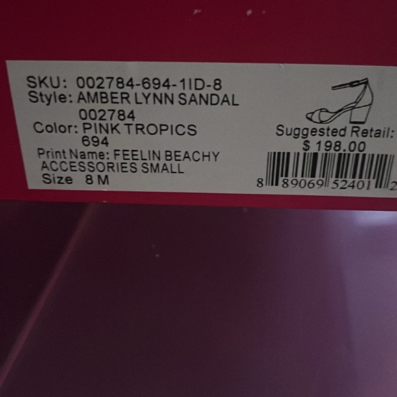 NWT Lilly Pulitzer Amber Lynn Sandal Size 8M - Picture 5 of 5